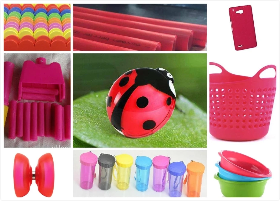 Pink Color Plastic Masterbatches for PP/PS/ABS/PE/PBT/EVA/PVC/PC/Pet
