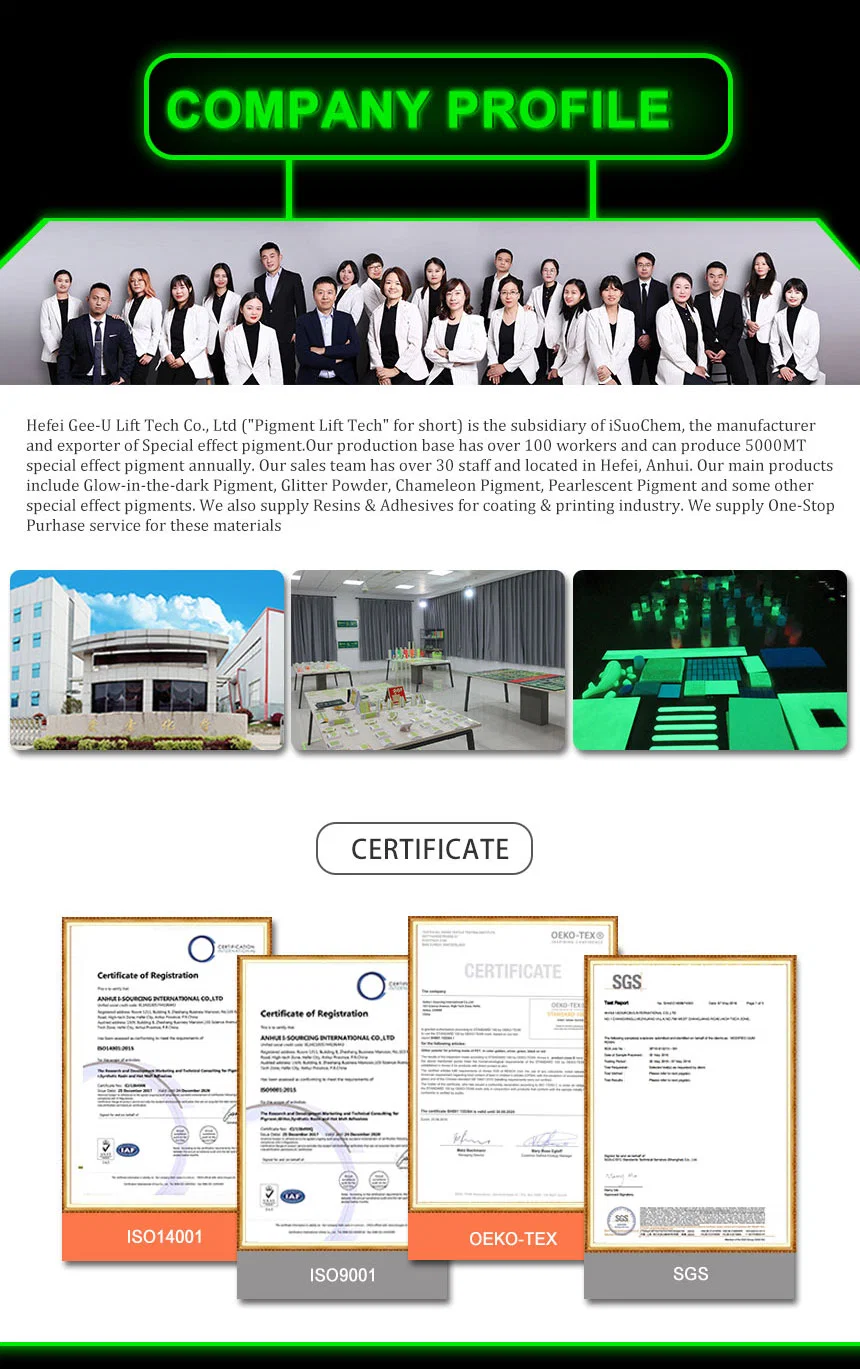 Glow in The Dark Photoluminescent Masterbatch for Plastic Injection