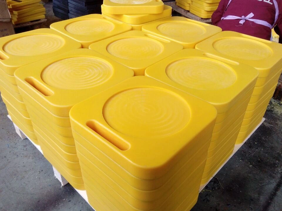 UHMWPE Anti Slip Lifting Jack Crane Stabilizer Pad Outrigger Pads Stack Cribbing Blocks