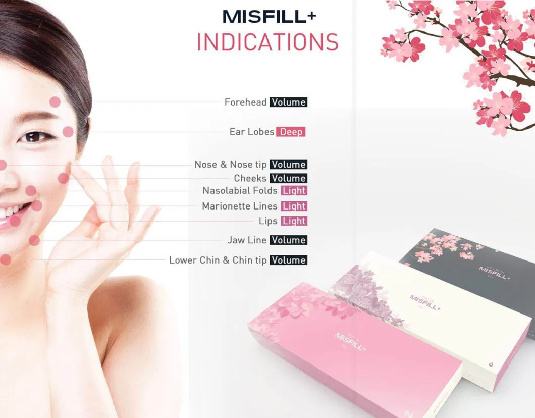 Misfill Light Deep Volume 1ml Lip Augmentation Filler Facial Wrinkle Removal