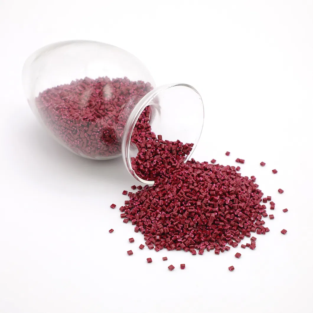 Red Granulated Masterbatches/ Granulated Color for Polymers PP, Pet, PS, BOPP &amp; Cast Films, Plastic Canisters, Pipes