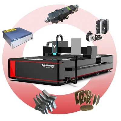  1000W 15000W 2000W 3000W 6000W 3015 1530 Raycus Max 3axis CNC Fiber Laser Cutter Machines Stainless Steel Aluminum Copper Laser Cutting Machine with Cheap Price