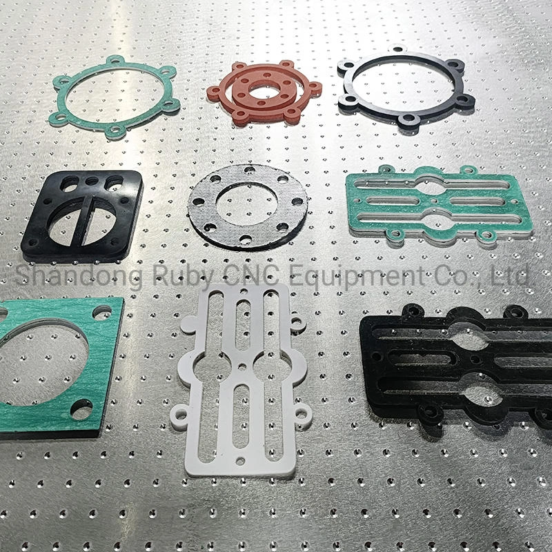 CNC Knife Cutter Automatic Gasket Making cnc knife Cutting Machine for Rubber Graphite Non Asbestos Silicon PTFE Plastic polyurethane Sealing Ring gaskets