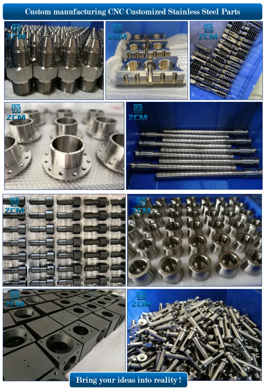 Custom Mamufactured Metal Screw CNC Turned/Milled Auto Car Motorcycle/Industrial Device Stainless Steel Rapid Prototype