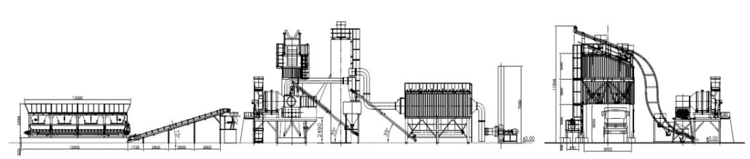 Sdcadi Brand Professional Nozzle Burner Asphalt Plant Asphalt Drum Type Mix Plant