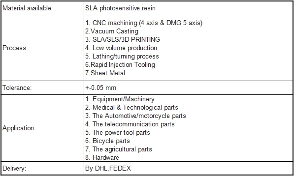 Professional SLA SLS Rapid Prototype 3D Printing Services for Building Model