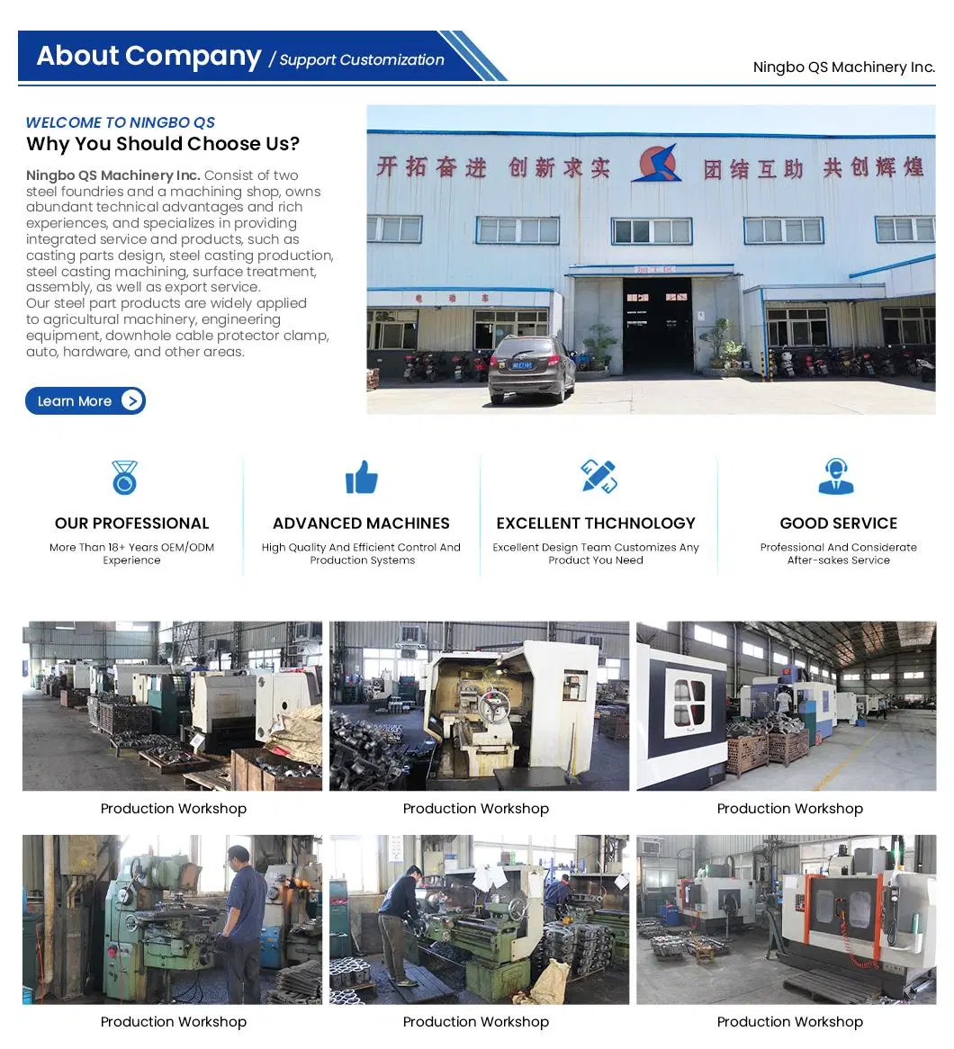 QS Machinery Precision Casting Mining Part Manufacturing Customized Carbon Steel Precision Casting Steel Services China Metal Casting Auto Parts