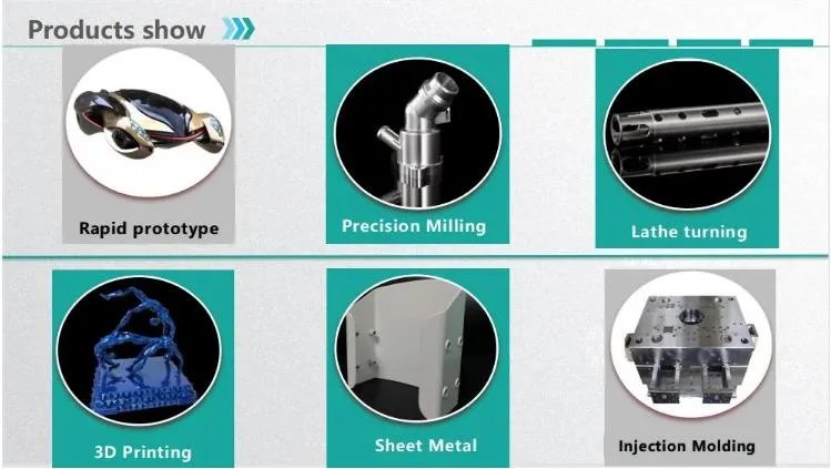 High Tech CNC Machined Rapid Prototype Spare Parts in High Precision