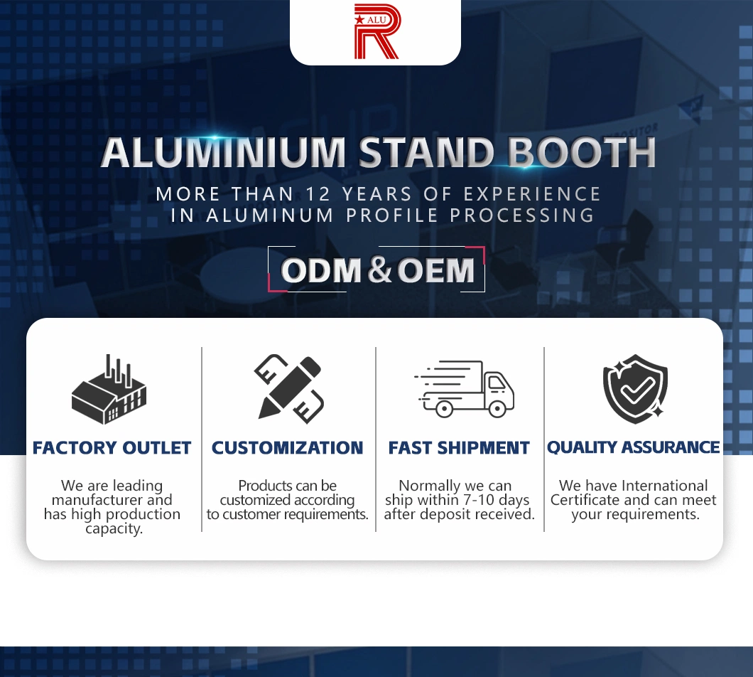 Shell Scheme Display Production Standard 3X3 Trade Show Event Exhibition Booth