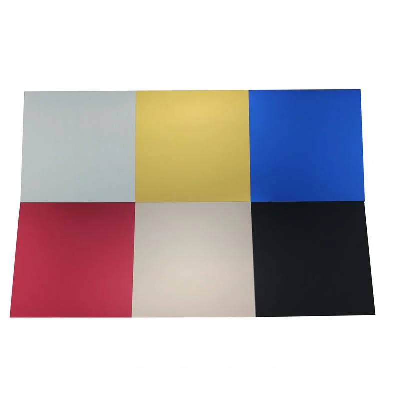 Black Red Grey Blue Gold Color Fiber Laser Engraving Material Anodized Anodizing Aluminium Flat Sheets Aluminio Plates