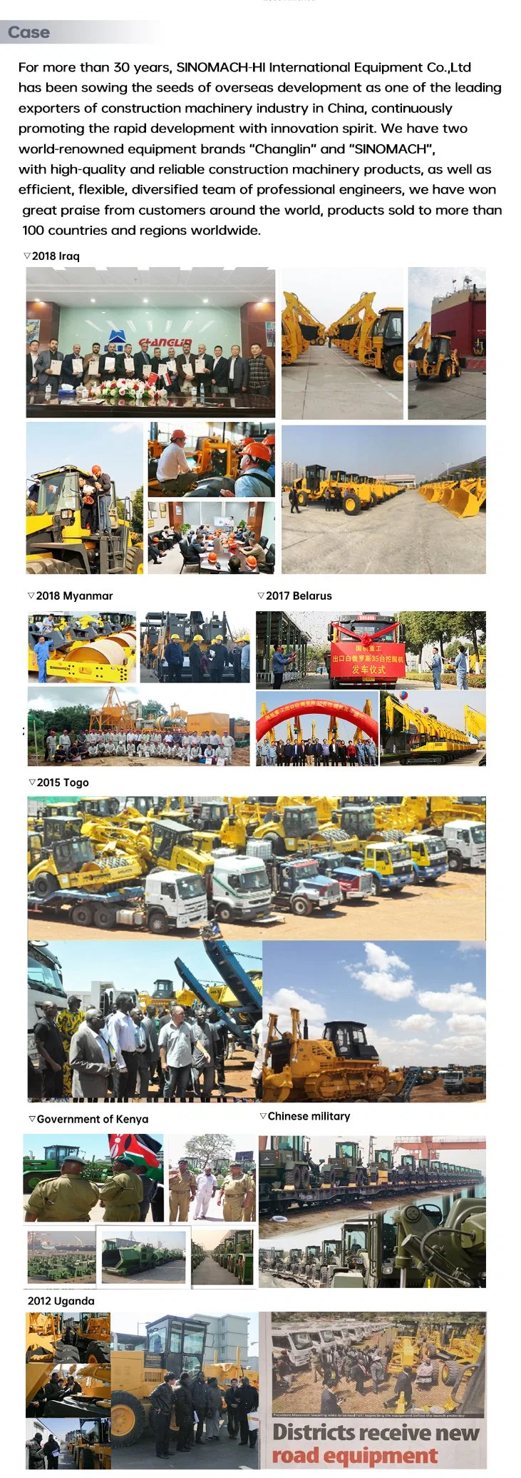 Sinomach Changlin Factory Direct Supply Small Digger 7.5t Hydraulic Excavator with Quick Hitch