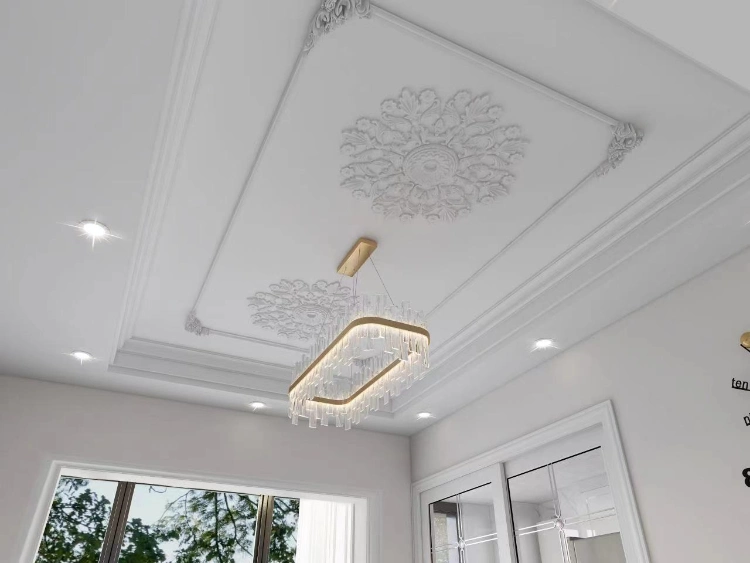 Wholesale Polyurethane Flat Cornice Molding Decoration Safety and Environmental Protection Polyurethane Molding