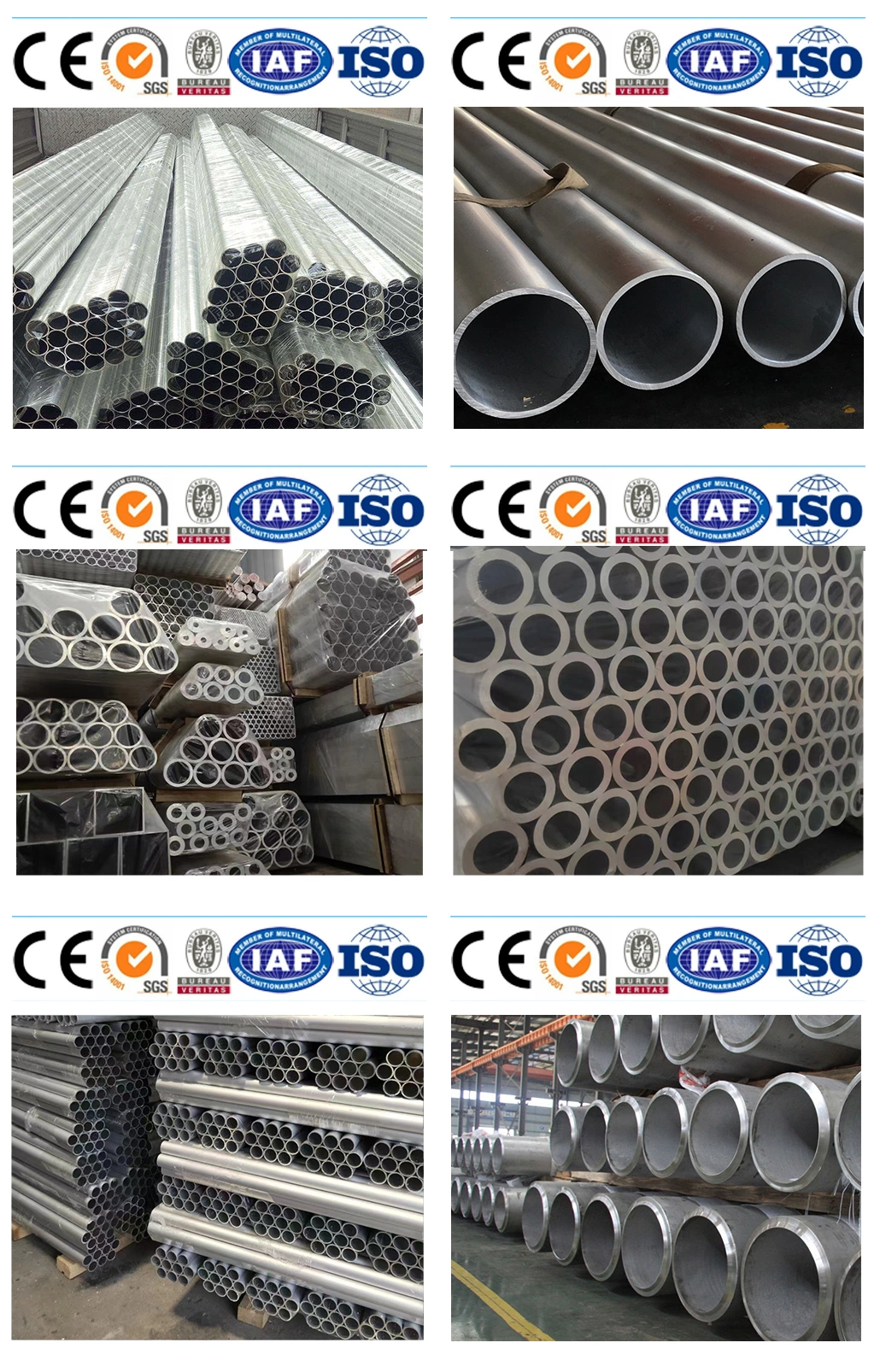 6061 6063 7005 7075 T6 600mm Diameter Cold Drawn Thin Wall Seamless Aluminium Pipe Tube for Sale