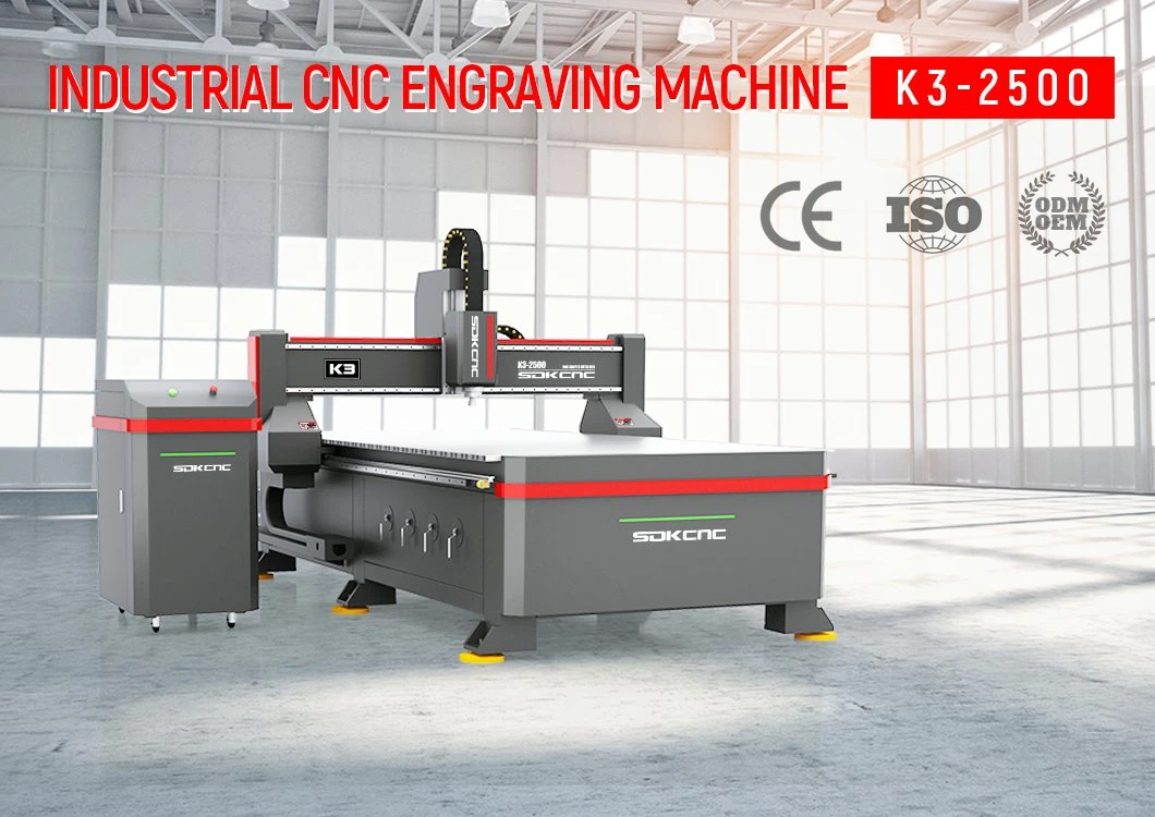 Wood MDF Acrylic Metal Engraving Cutting Machine CNC Router