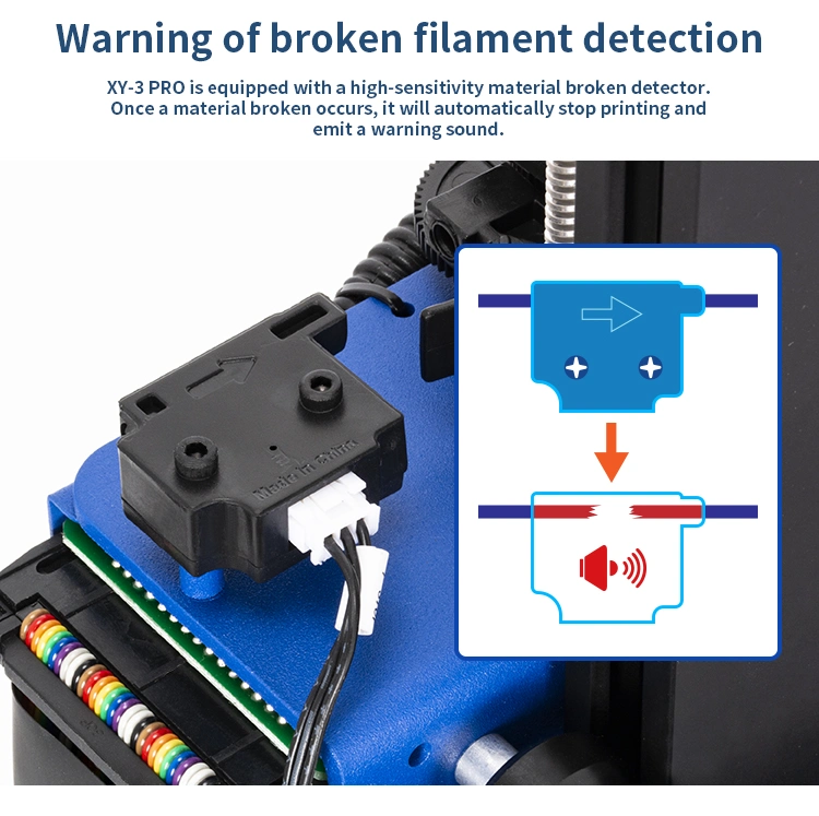 High-Precision Large-Size Fast Installation DIY Kit Fdm 3D Printer Printing Size 300*300*400mm