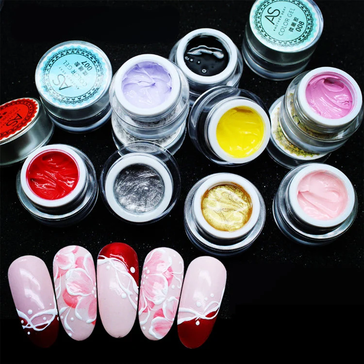 Japanese New Manicure Phototherapy Glue Micro-Carved Sweater Glue Embossed Candy Color Glue Three-Dimensional Embossed Glue 3D Three-Dimensional Modeling