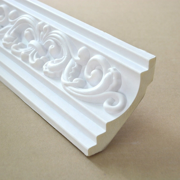 Architectural Urethane Polyurethane Carved Crwon Moulding 102mm Cornice