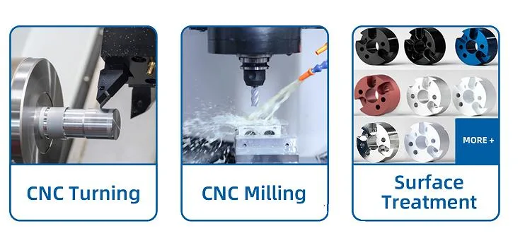 Anodized Aluminum Precision CNC Spare Turning Machining Milling Manufacturer CNC Machining Parts