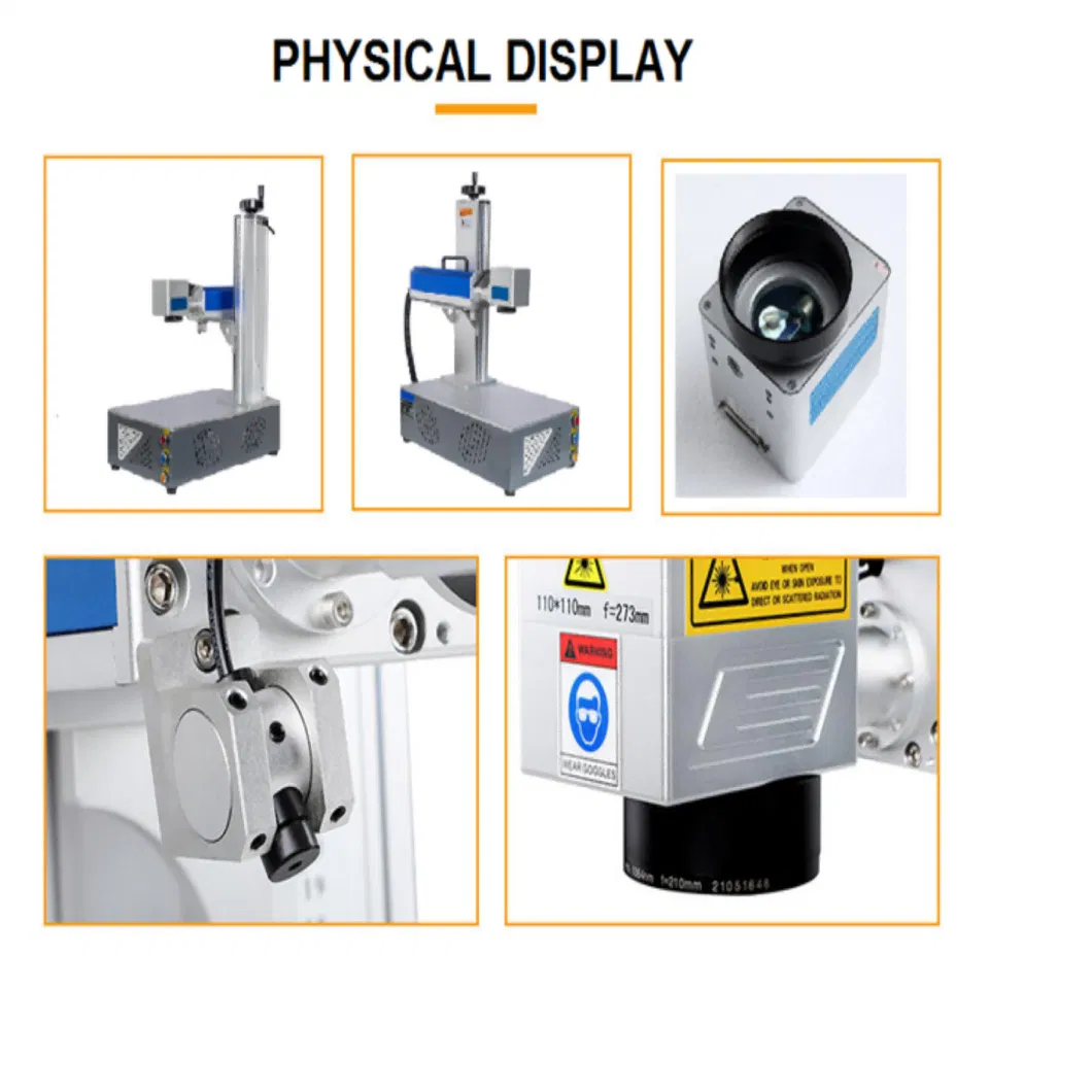 All in One Integrated Industrial-Grade High Precision Mobile Small Table Handheld CNC Fiber Laser Printing Engraving Marking Machine for Glass Plastic Metal