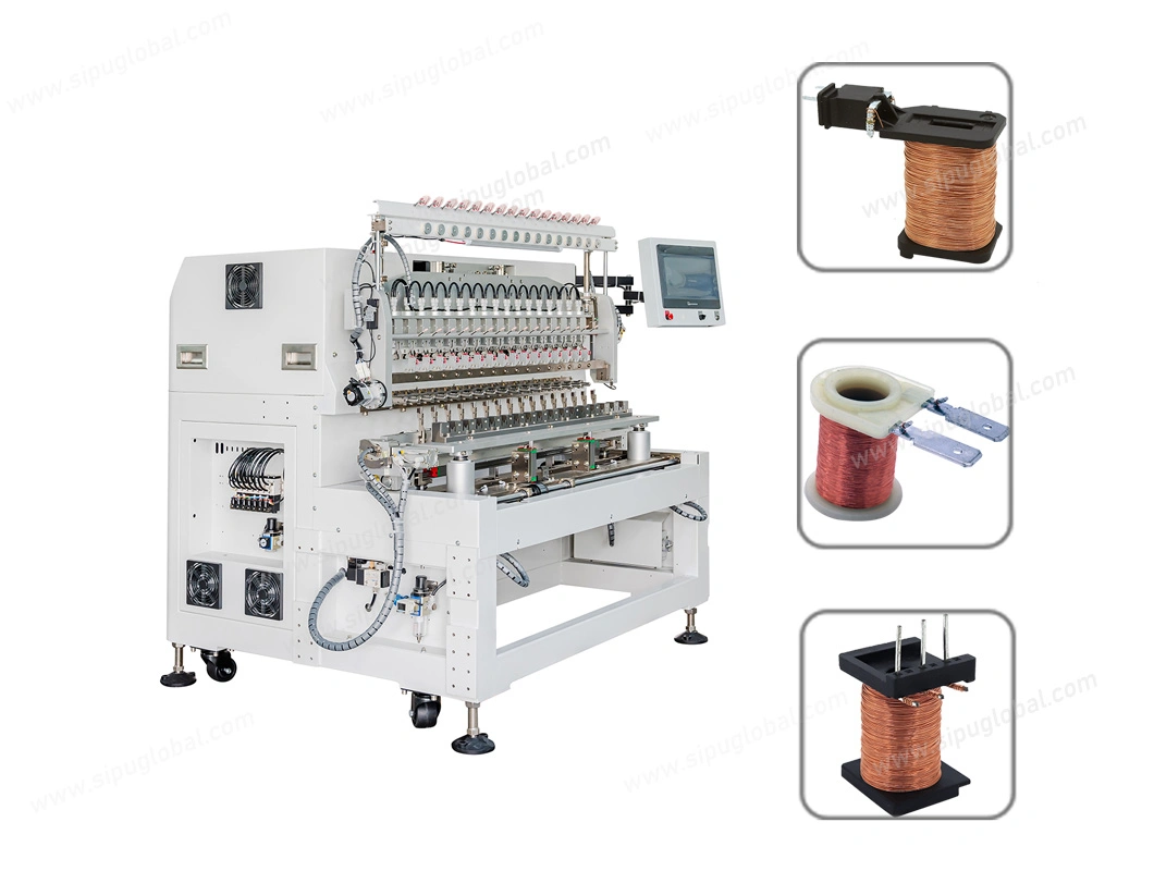 16 Axis High Precision CNC Fully Automatic Inductor Relay Coil Winding Machine