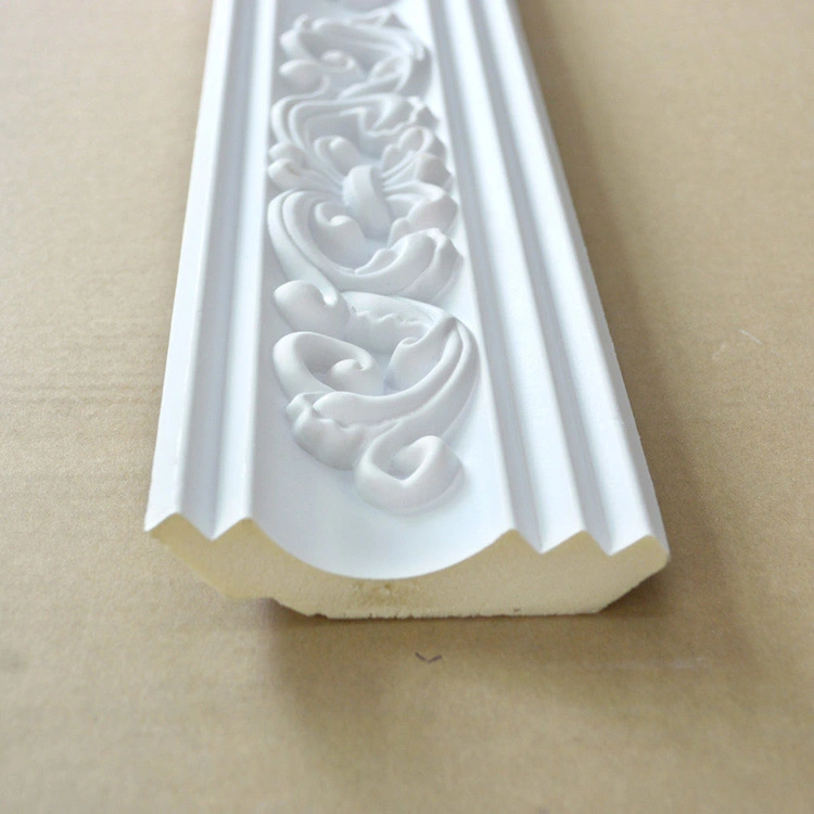 Architectural Urethane Polyurethane Carved Crwon Moulding 102mm Cornice