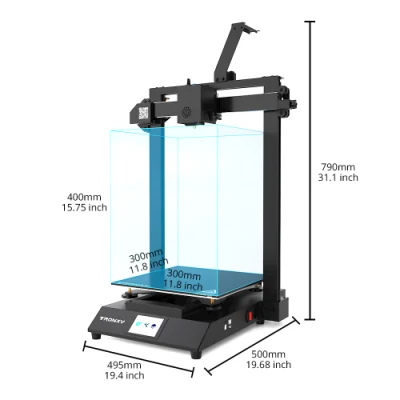 Kit DIY per installazione rapida FDM stampante 3D industriale dimensioni stampa 300*300*400mm