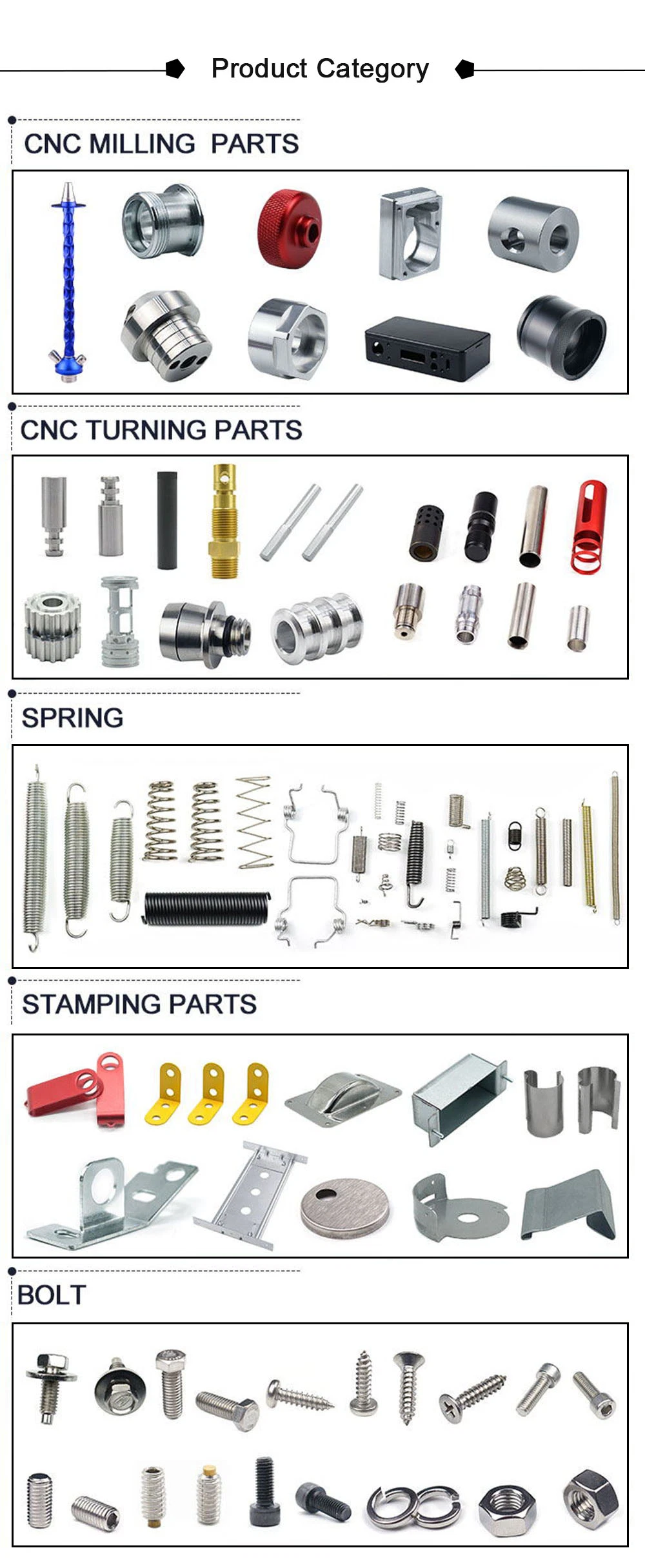 Made in China Precision Aluminum Automobile and Machinery Spare Parts Custom CNC Machining/Milling/Turning Parts