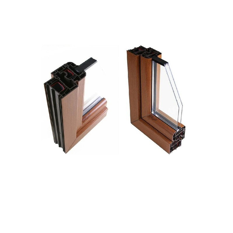6063 Wooden Grain Anodizing Aluminum Extrusion Profile for Window Door