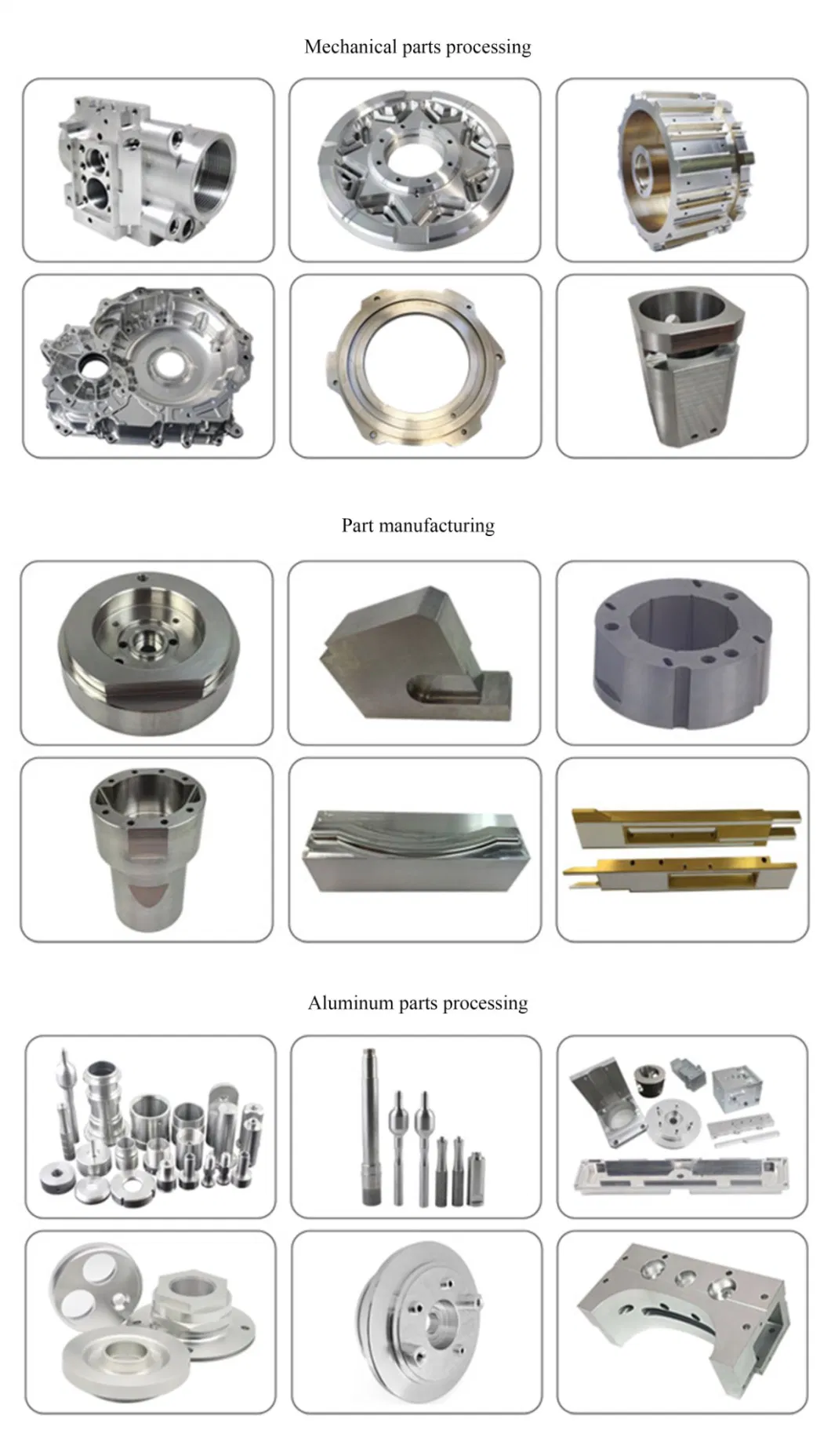 Auto Parts Robot Parts Processing Aluminum Alloy Parts CNC Metal Prototype Processing