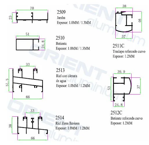 6063 Black Anodizing Aluminium /Aluminum Profile for Aluminum Windows