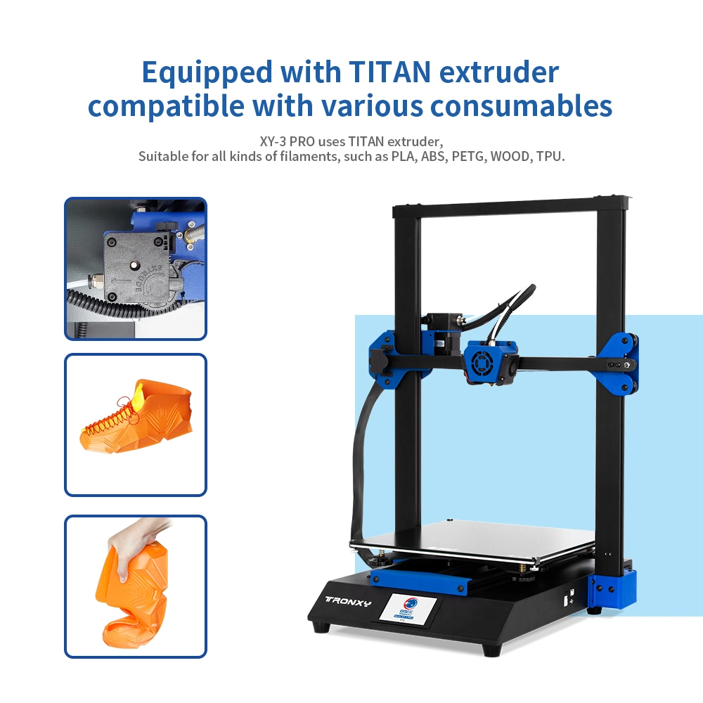 High-Precision Large-Size Fast Installation DIY Kit Fdm 3D Printer Printing Size 300*300*400mm