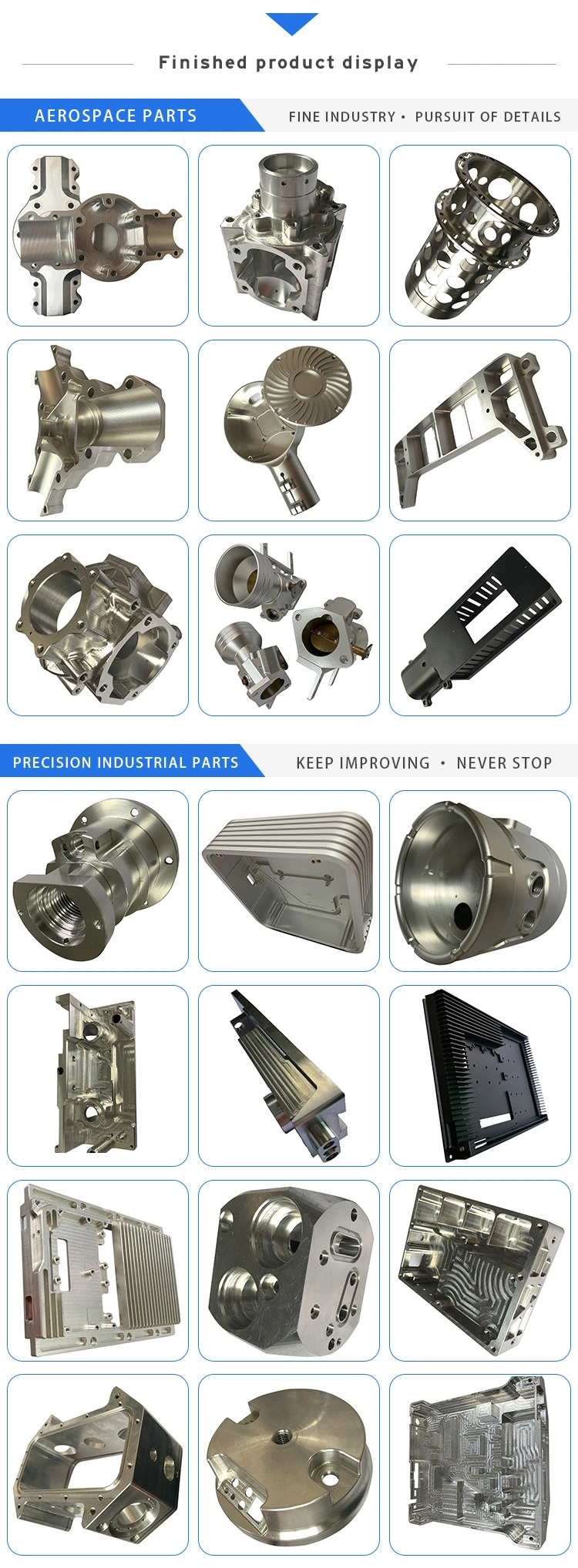 Chinese Factory Fabrication Custom Machinery Aluminum Mechanical CNC Machining Milling Parts