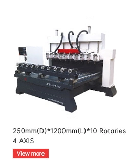 5 Axis Multihead Wood Carving CNC Router Machine for Furniture Legs Making