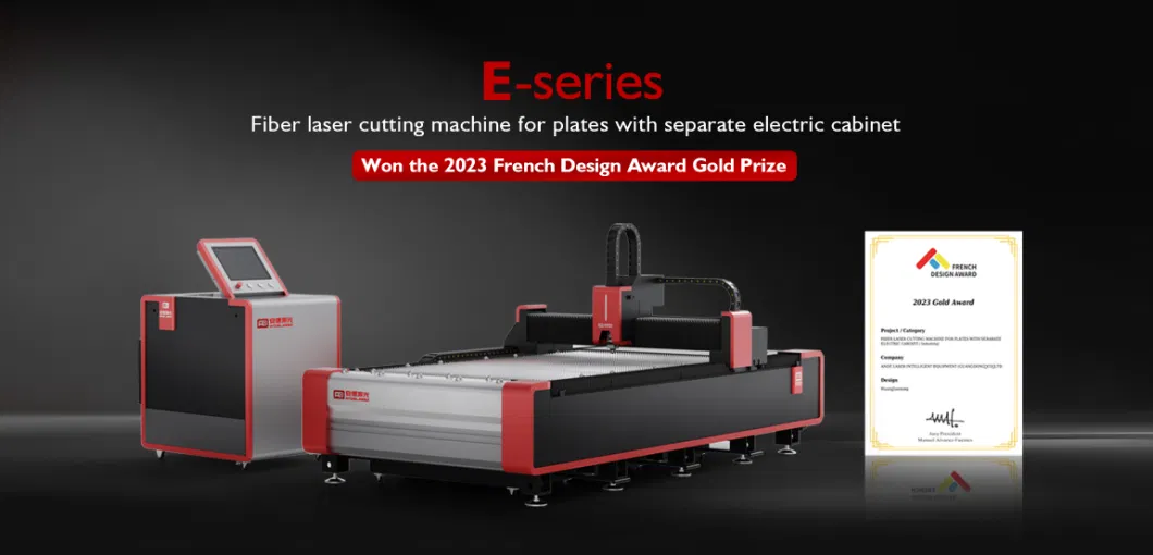 Metal Sheet CNC Fiber Laser Cutting Machine with Separate Electric Cabinet for Stainless Steel/Carbon Steel/Aluminum/Copper/Brass