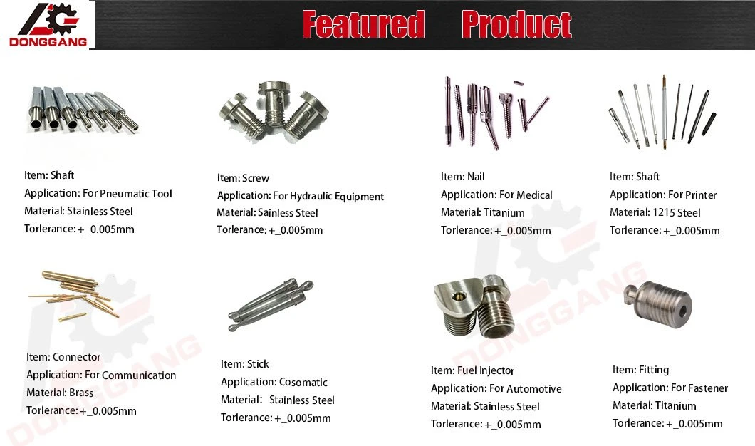 Auto Parts Milling Turning Parts Brass Stainless Steel Precision