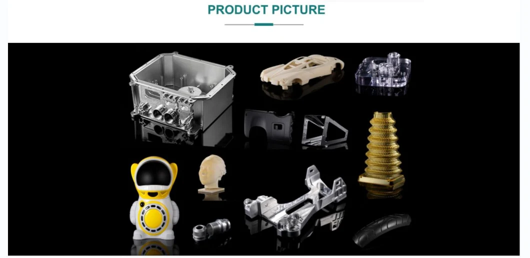 Fast Customized Prototyping 3D Printing Plastic Parts ISO 9001 Certified in Field of Cars, Toys, Accessories, Samples