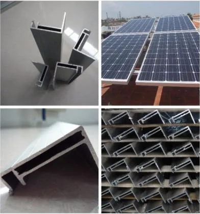 Solar Panel Frame Powder Coating and Anodizing Aluminum Profile