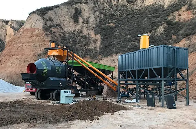 Mini Dry Automatic Wet 25-240cbm/H Asphalt Mobile Mix Concrete Batching Plant