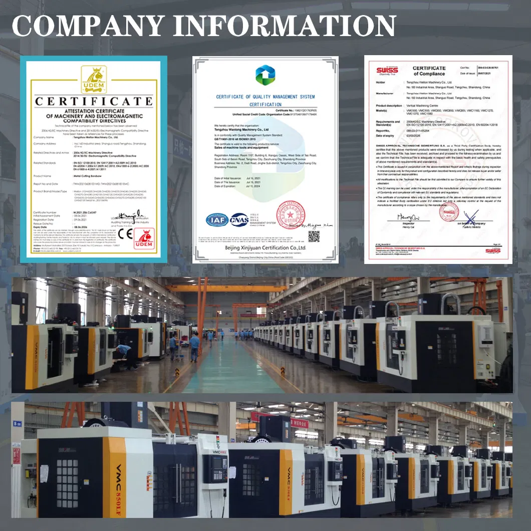 Agents Required Vertical Machining Center Vmc1160 CNC Milling Center