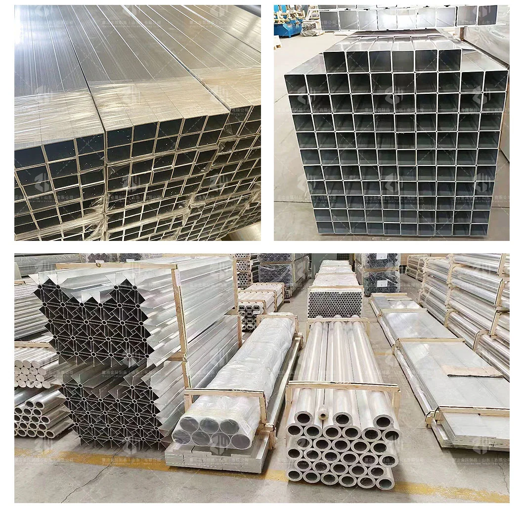 Professional-Customized 6262A 6065 6182/6023/6003 State-Temper T761/T74/T8510/T8511 Thick/Thin-Walled Profile Seamless Aluminum Square Tube