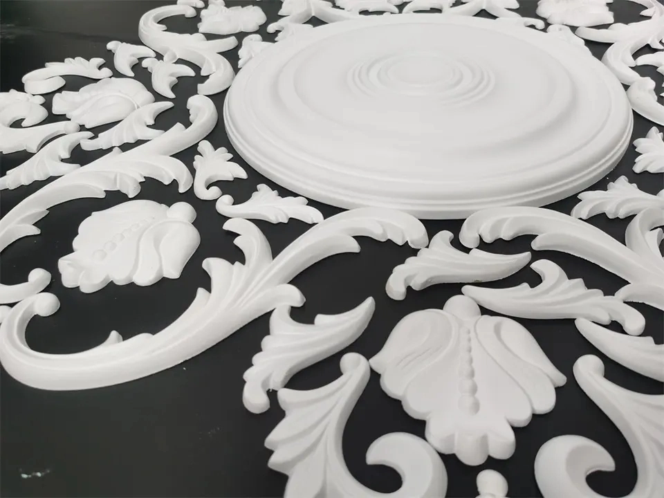 Modern Design Polyurethane Ceiling Veneer Accessories Safe and Eco-Friendly PU Decorative Molding