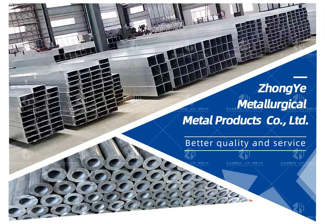 Professional-Customized 6262A 6065 6182/6023/6003 State-Temper T761/T74/T8510/T8511 Thick/Thin-Walled Profile Seamless Aluminum Square Tube
