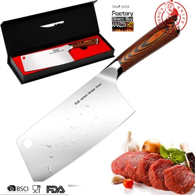 Ds-2410 Kitchenware Stainless Steel Kitchen Knife Butcher Knife Kitchen Cleaver, Cooking Tools