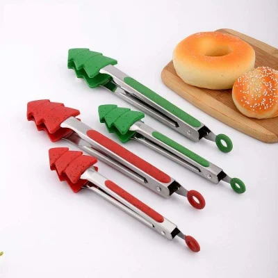 Barbecue Clip Cooking Nonslip Stainless Steel Christmas Kitchenware Accessories Tool