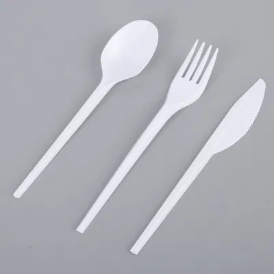 Take Away Disposable PS/PP Cutlery Utensils Plastic Knife Spoon and Fork Set Tableware