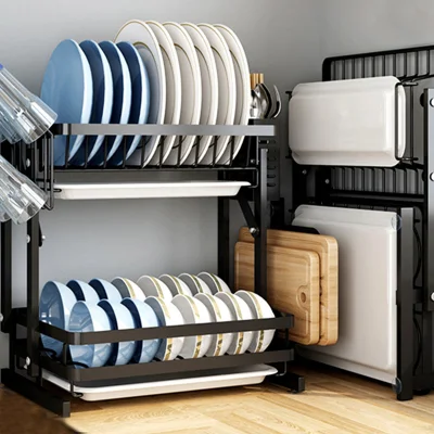 Kitchen Sink Countertop Foldable Collapsible Dish Drainer Drying Rack Wall Hanging Easy Installation