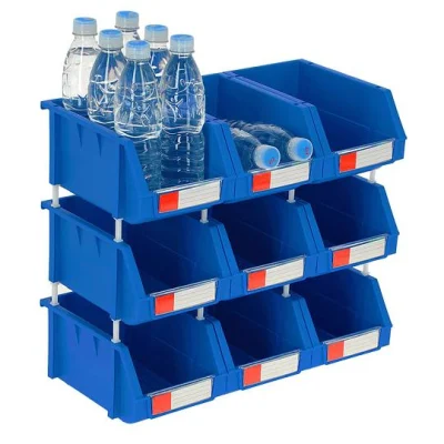 Cheap Price Quick-Pick Plastic Stackable Storage Bins for Warehouse Tool Parts Storage