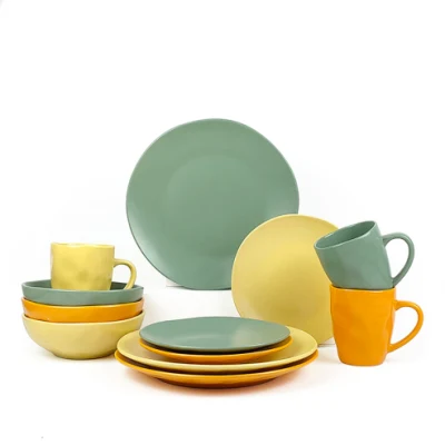 Nordic Household Dishes & Plates Crockery Dinner Sets China Porcelain Dinner Set Vajilla Ceramic Dinnerware Sets