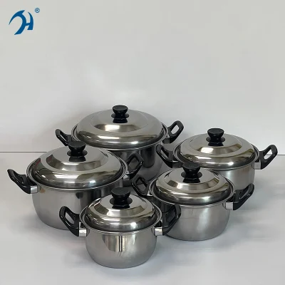 2025 Kitchen Appliances Cooking Set Stainless Steel 10PCS Cookware Set