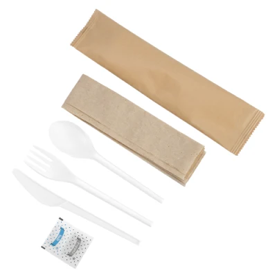 Special Design Widely Used Biodegradable Compostable Wheat Straw PLA Cutlery Set Flatware Set